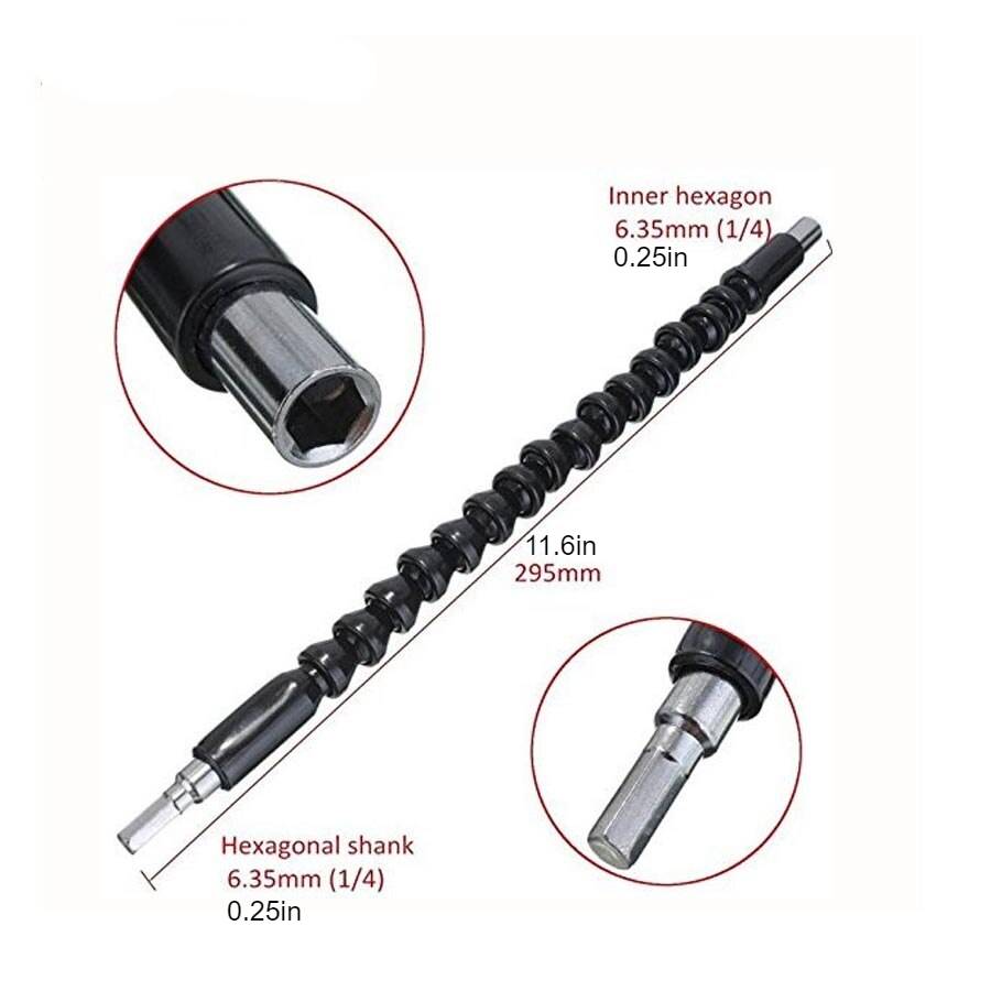 Flexi Shaft Drill Extension Power & Hand Tools Length : 200mm|295mm|400mm 