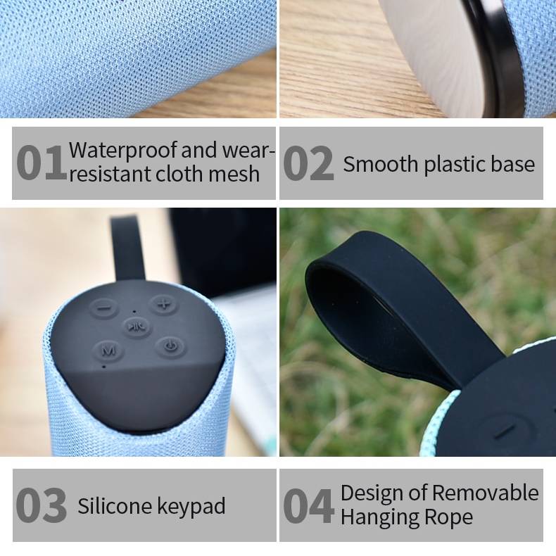 Bluetooth Portable Speaker Garden & Outdoor Hardware Color : Black|Blue|Orange|Silver  