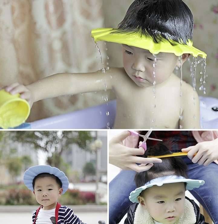 Baby Shower Cap Best Sellers Kitchen and Bath Color : Pink|Yellow|Blue 