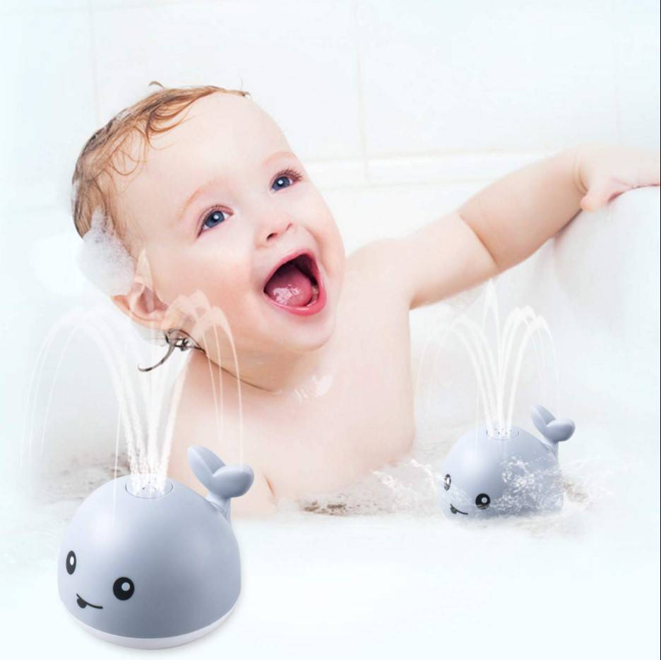 Bathtub Whale Toy Kitchen and Bath Color : Gray|White 