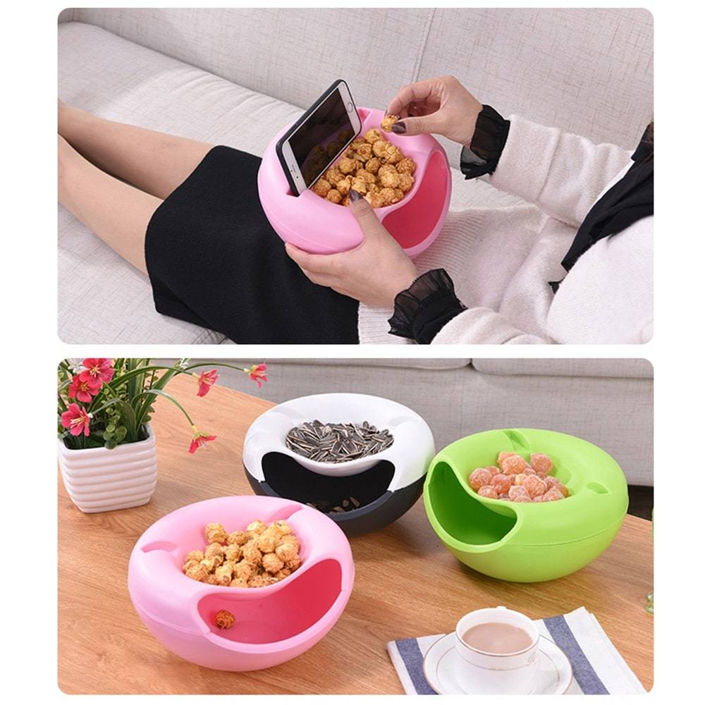 Lazy Snack Bowl Kitchen and Bath Color : Red|Green|Pink|Blue 