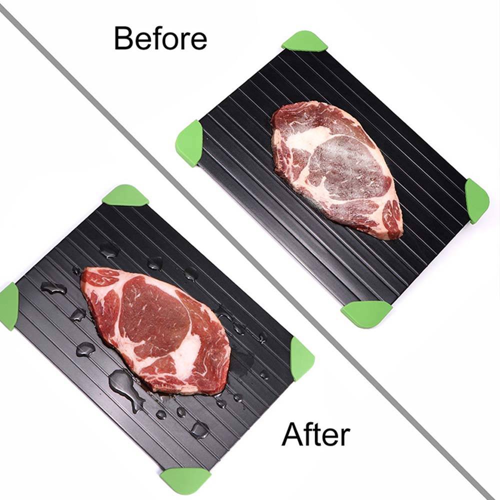 Quick Defrosting Tray Kitchen and Bath Size : 13.8 x 7.9 x 0.2 in|11.4 x 7.9 x 0.2 in|9 x 6.3 x 0.2 in 