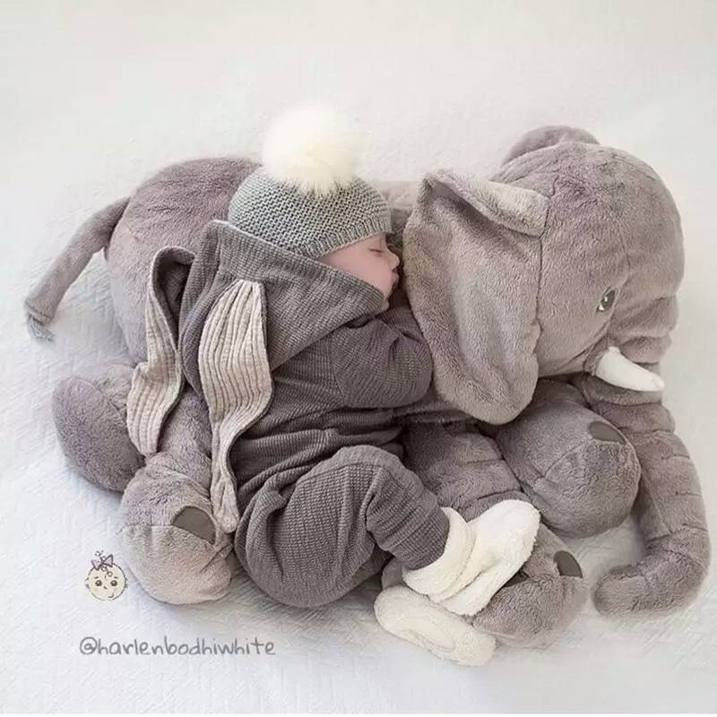 Baby Elephant Pillow Bedroom & Living room Color : Grey|Pink|Purple 
