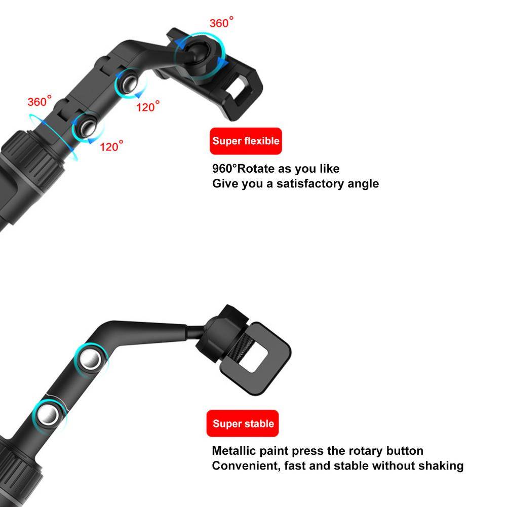 New Adjustable Phone Holder Universal Stable Clip For Car Rearview Mirror Multi-function Lazy Bracket Easy To Install Phone Rack