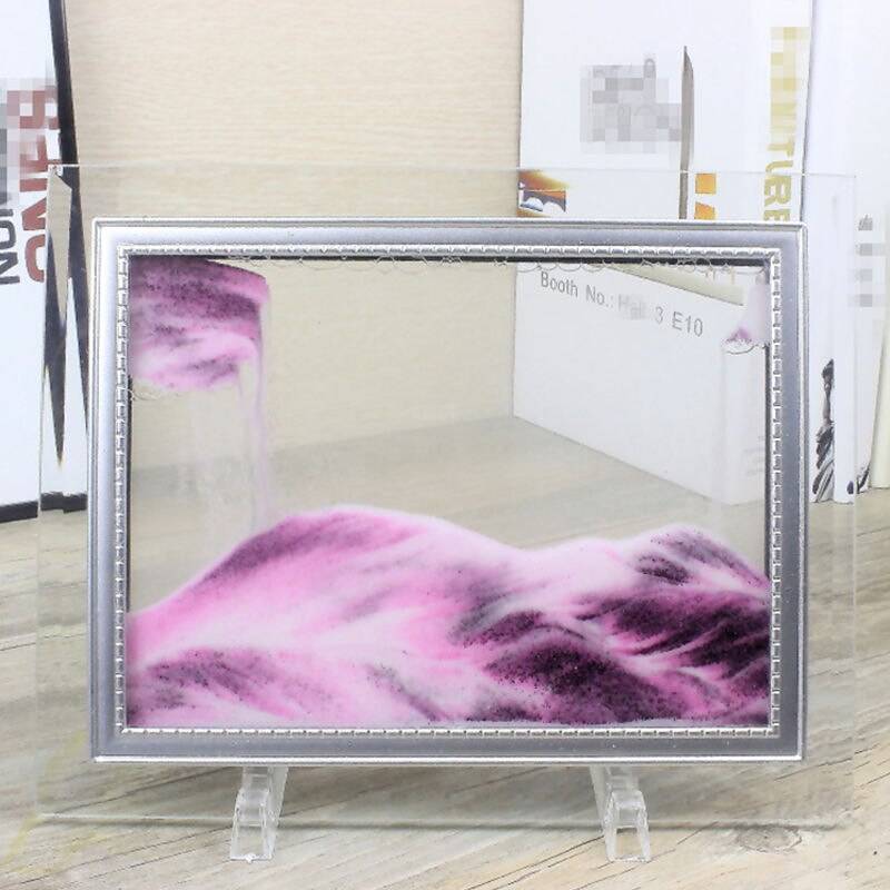 Moving Sand Art Picture Bedroom & Living room Color: Pink Size: 5 inch|7 inch|10 inch 