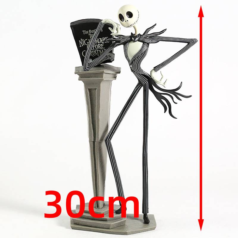 The Nightmare Before Christmas 25th Anniversary Jack Skellington Collectible Figure Model Brinquedo Toy Gift Christmas Home Decor Color : 30cm box|1011 box|35cm box 